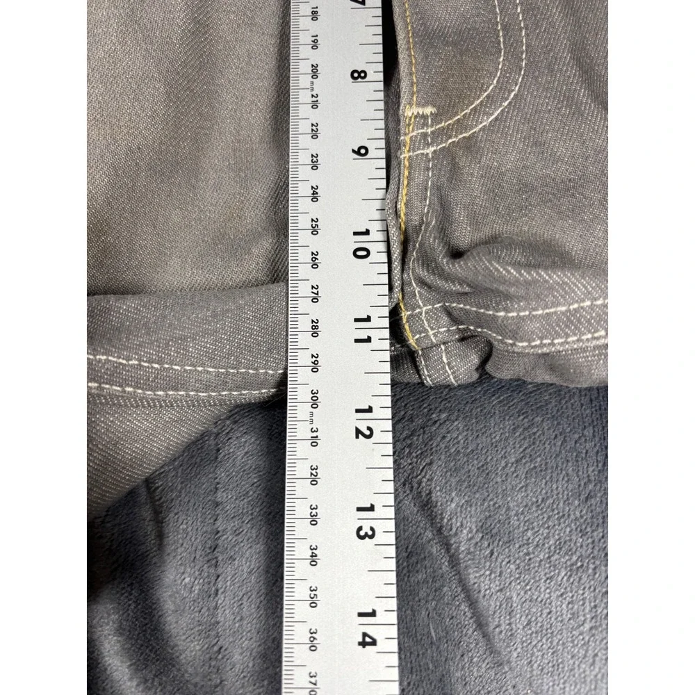 Levis‎ 501 Original Straight Fit Grey Denim Jeans Mens 33x30 Button Fly Mexico